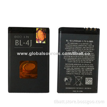 Rechargeable Mobile Battery, BL-4J, 3.7V, 1200mAh, for Nokia C6